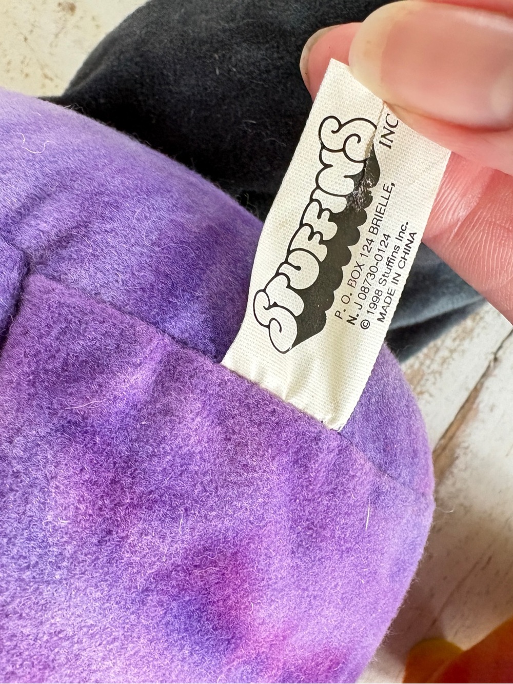 Vintage 1998 Stuffins Tie Dye Vampire Dracula Plush Halloween Large 22" Rare EUC - Picture 8 of 11
